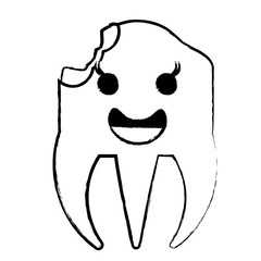 kawaii tooth icon image