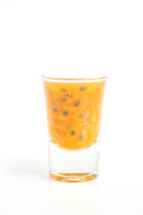 passion fruit on a white background.