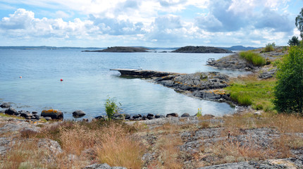 Fototapeta na wymiar West Coast of Sweden during Summer. 
