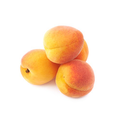 Pile of plums isolated