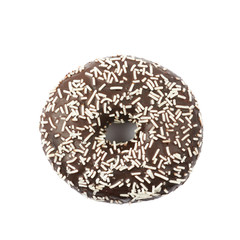 Single glazed donut isolated