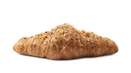 Salty croissant isolated