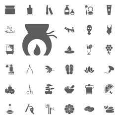 Spa and Recreation vector set icons. Set of 33 spa icons.
