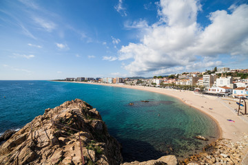 Fototapeta na wymiar Seaside Resort of Blanes in Spain