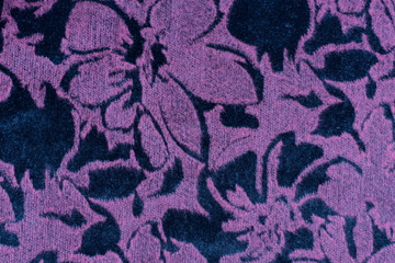 Obraz premium The texture of the purple velvet fabric