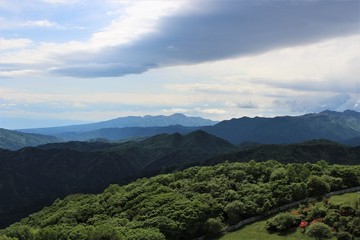 横根高原から望む赤城山