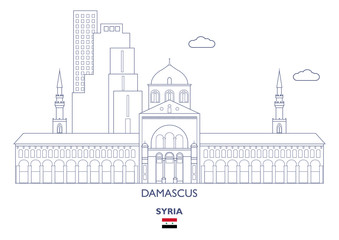 Damascus City Skyline, Syria