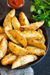 Baked potato wedges