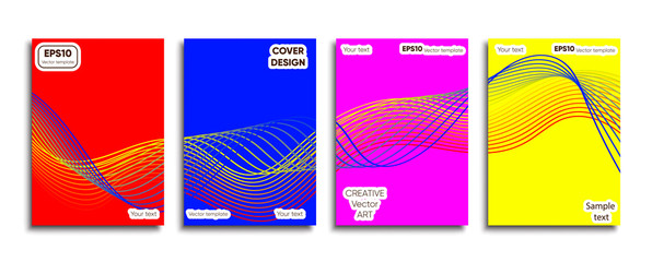 Creative colored cover. Cover design.