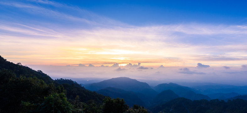 Mon Sone View Point, Doi Pha Hom Pok National Park, Angkhang mountain, chiang mai, Thailand
