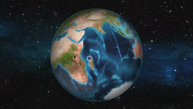 Earth Zoom In - Mamoudzou, Mayotte