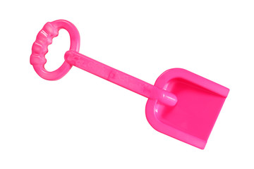 beach toys on white background