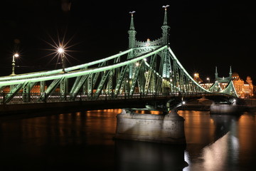 Fototapeta na wymiar liberty bridge of Budapest, Hungary