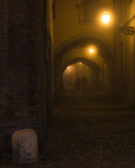 Obraz premium Figures in the mist