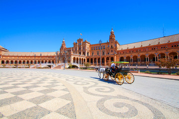 Fototapeta premium Plaza de Espana - Seville, Spain