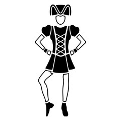 Karneval Icon - Funkenmariechen