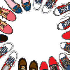 Vector illustration sports sneakers