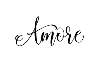 Amore Lettering and Curls