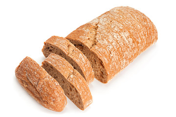 Chiabata bread bun slice