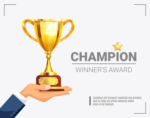 Winner Award Champion Trophy Poster 