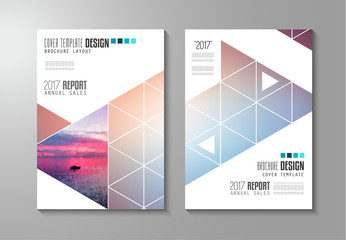 Brochure template, Flyer Design or Depliant Cover for business