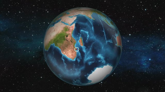 Earth Zoom In - Maputo, Mozambique