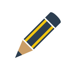 pencil icon on white background.