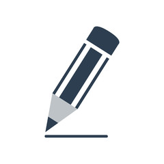 pencil icon on white background.