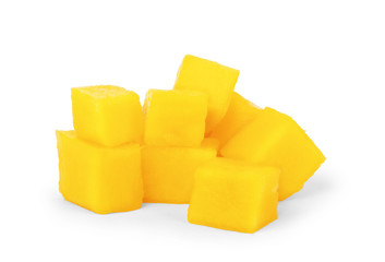 mango isolated on white background with clipping path