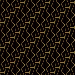 Abstract dark background with triangles geometric shapes seamless pattern