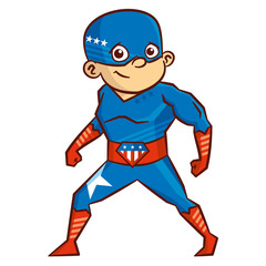 Superhero boy Cartoon character