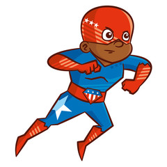Superhero boy Cartoon character