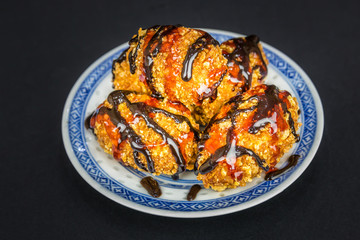 Fried bananas