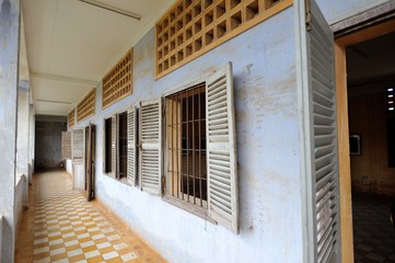 Cambodia, Phnom Penh, Khmer Rouge Tuol Sleng Genocide Museum