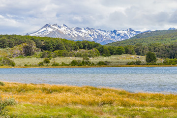 Snow Mountain Forest and Lapataia River, Tierra del Fuego National Park