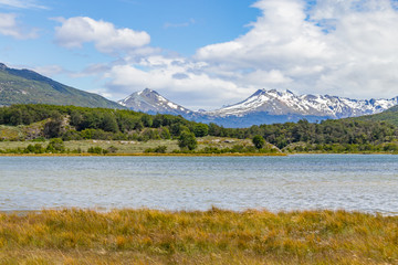 Snow Mountain Forest and Lapataia River, Tierra del Fuego National Park