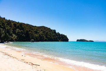 Fototapeta na wymiar New Zealand Abel Tasman National park landscape beach