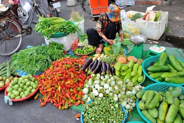 Cambodia, street market in Phnom Penh