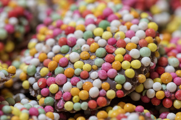 Fototapeta na wymiar Colourful chocolate lollies