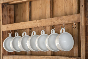 coffee hang cup on the wall