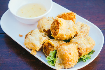 Deep fried crab roll