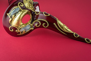 Carnival elegant male venetian  mask.