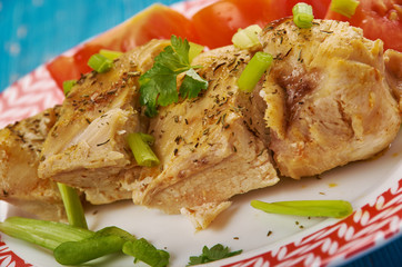 Grilled minty chicken