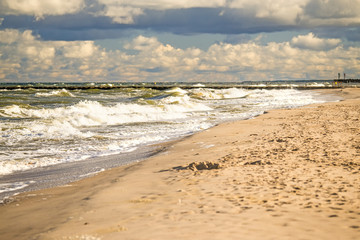 Strand der Ostsee in Ustka, Polen