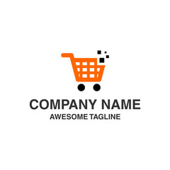 digital technology shopping logo