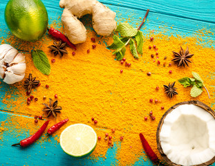 Thai food background