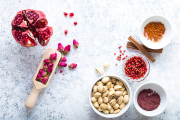 Arab ingredients for middle eastern food