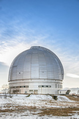 Obraz premium Special astrophysical observatory of Russian Academy of sciences located in mountain area