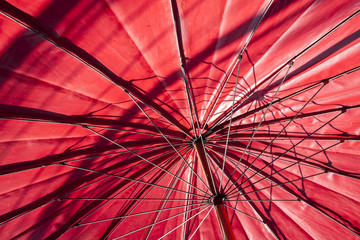 Production of paper umbrellas  / Frame of bamboo umbrella