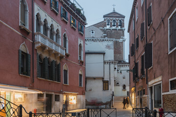 Fototapeta na wymiar twilight in Venice